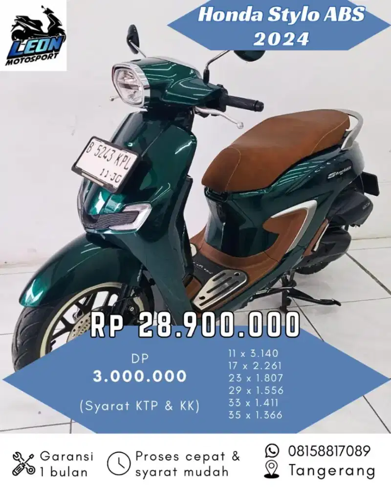 Stylo abs 2024, jual beli motor seken
