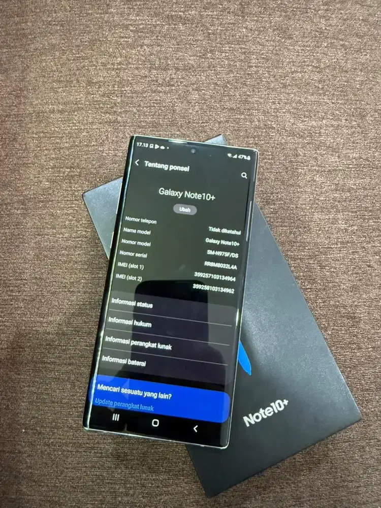 samsung note 10+ 12/512 garansi resmi sein