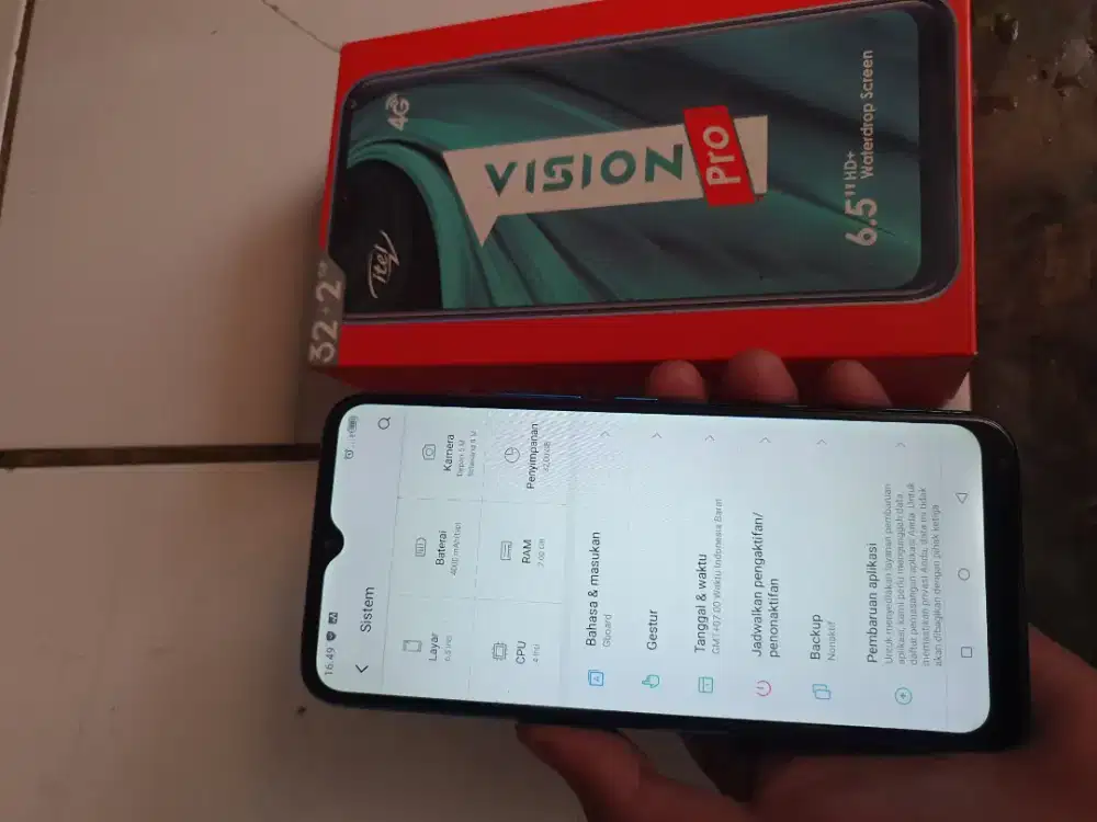 itel vision 1 pro siap pakai