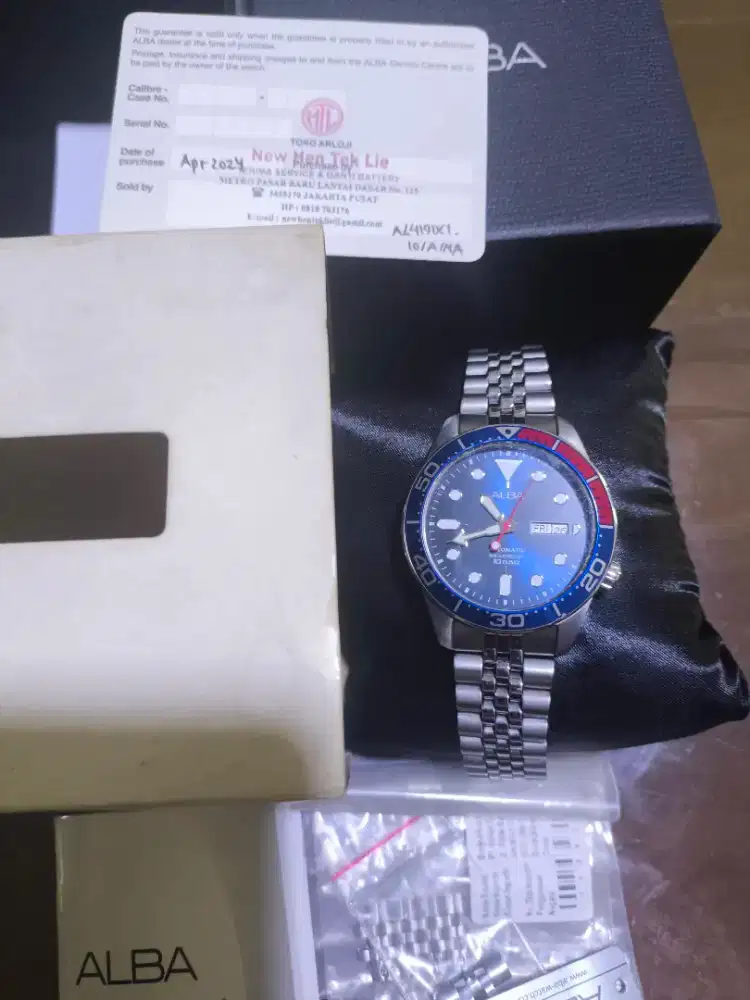 (Harga Net) Jam Tangan Alba Automatic Y676-X038 All Original Fullset