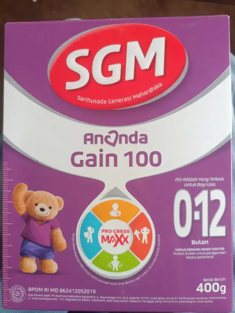 Susu SGM Ananda Gain 0-12 bulan