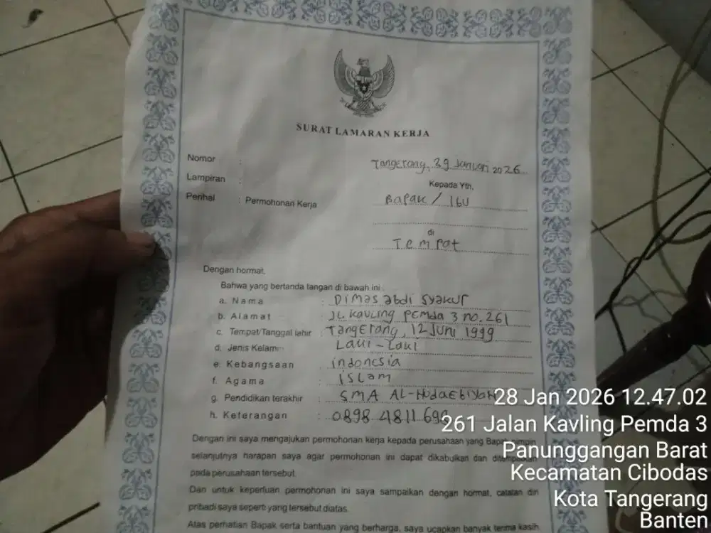 cari lowongan kerja jaga stand makanan atau minuman