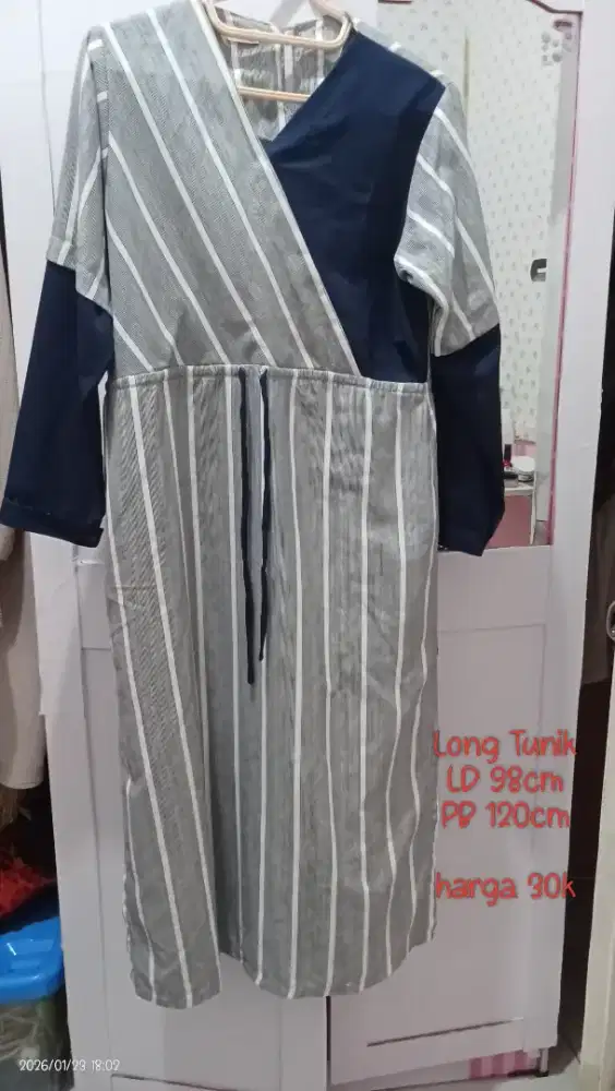 Tunik gamis busui friendly