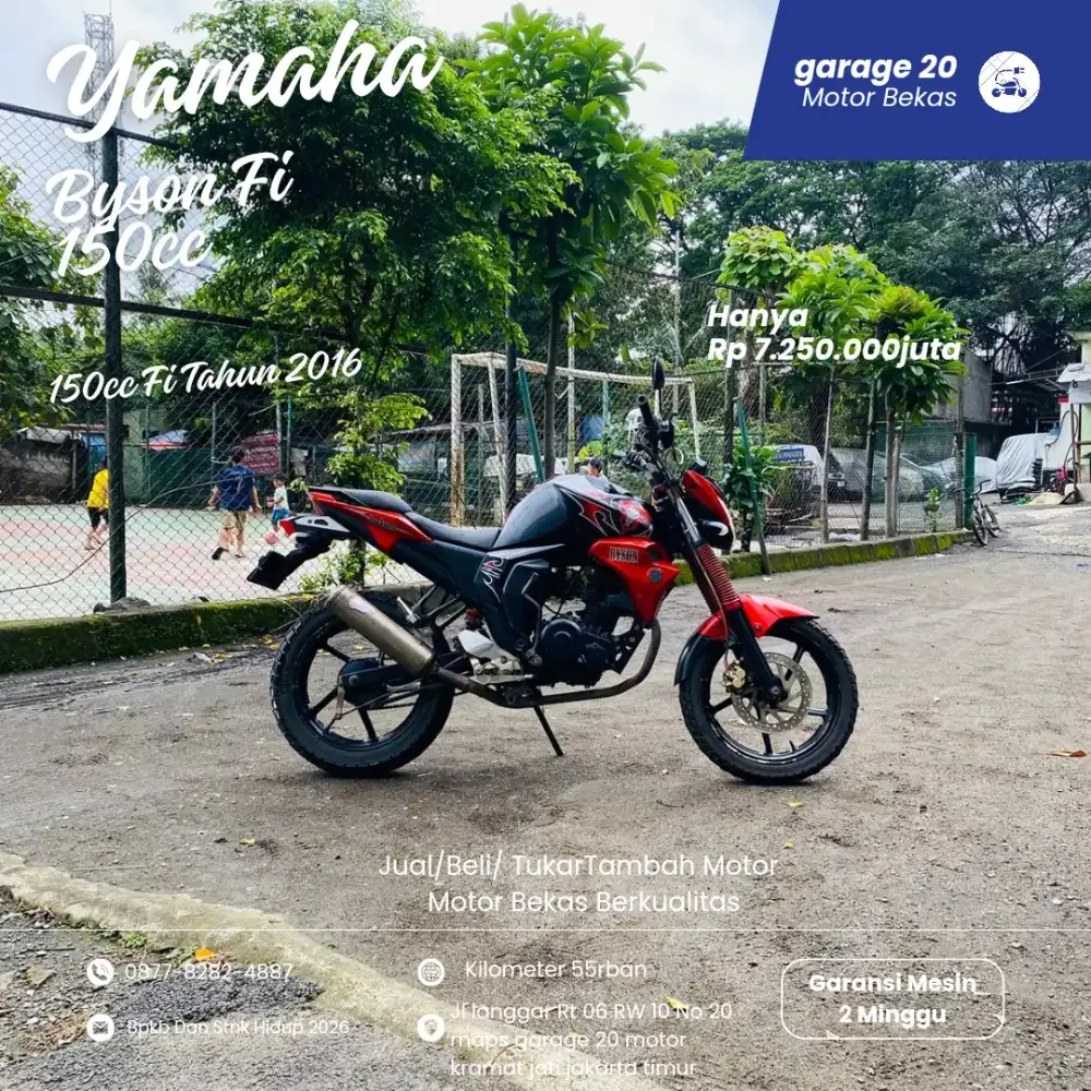 Yamaha Byson 150cc Fi Ymjet_Fi Tahun 2016 Pajak Hidup