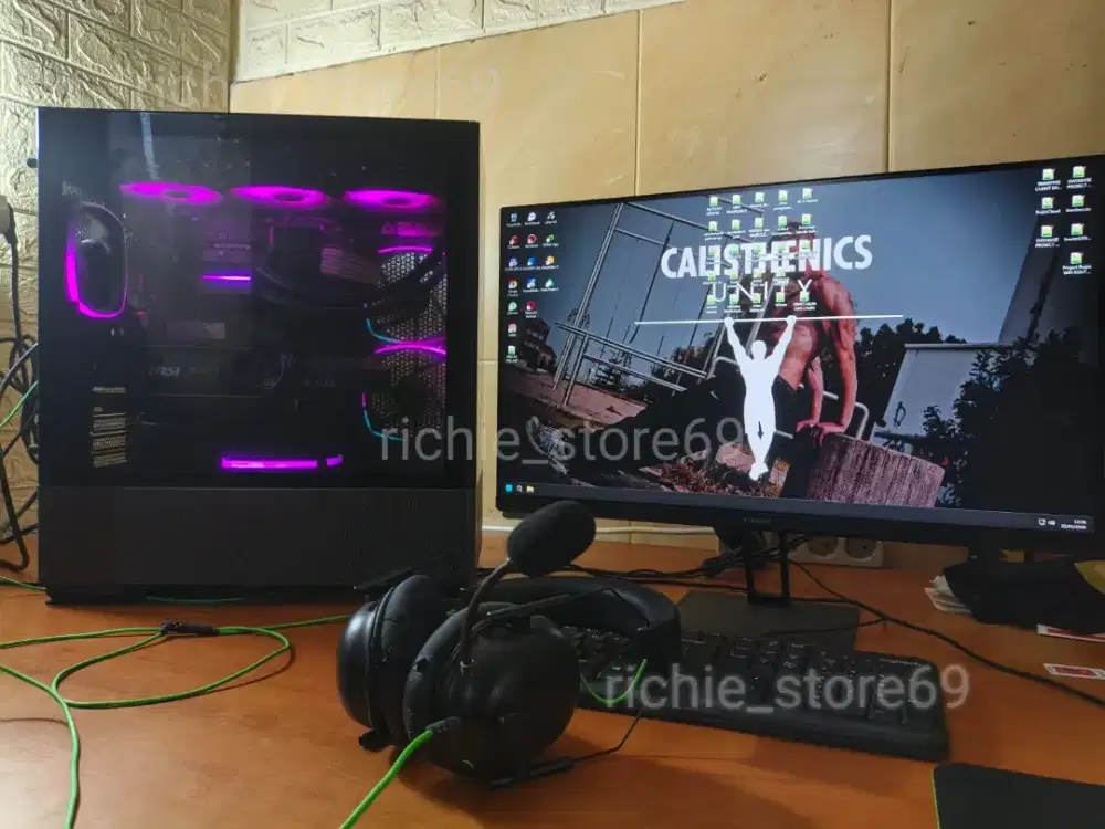 PC Desktop Komputer Dekstop Intel I3 12100F NVDIA RTX3070 8Gb NVME 1TB