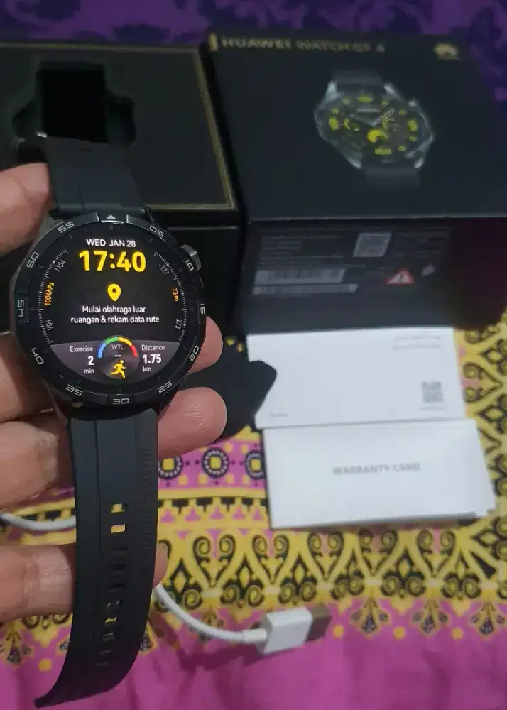 Huawei GT 4 Black 46 mm FullSet Garansi ON s/d April 2026