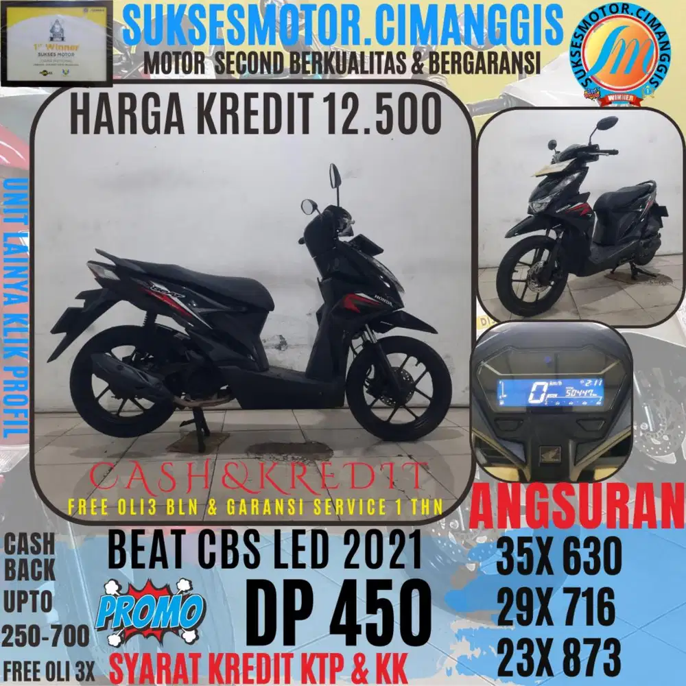 DP 450 BEAT CBS LED CASHBACK TERMURAH UPTO700RBU FREEOLI3X