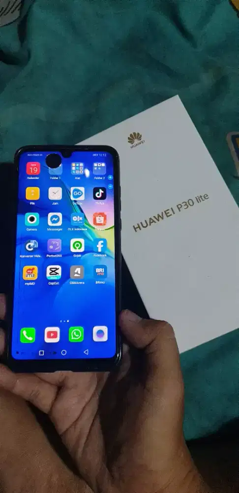 Huawei p30 lite ram 6/128 minus layar topel garis mera fungsi normal