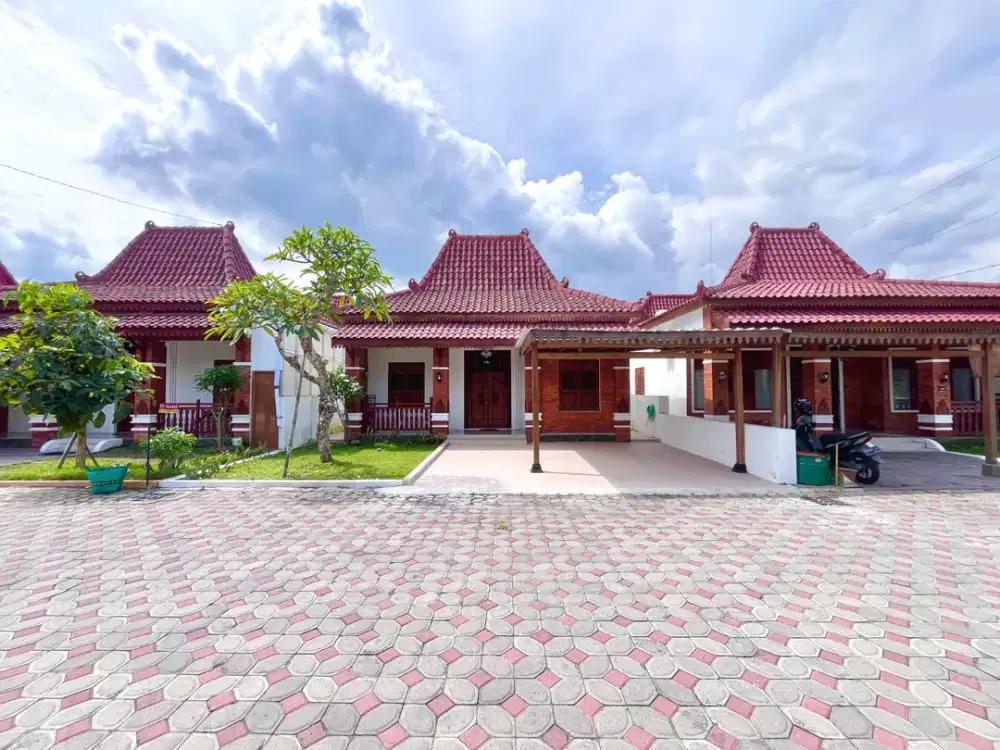 Rumah Baru Konsep Joglo Hanya 400 Jt An, Semi Homestay di Prambanan