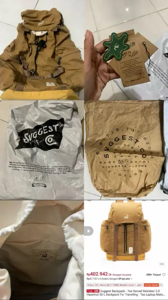 Jual cepat tas svggest backpack 30L for traveling