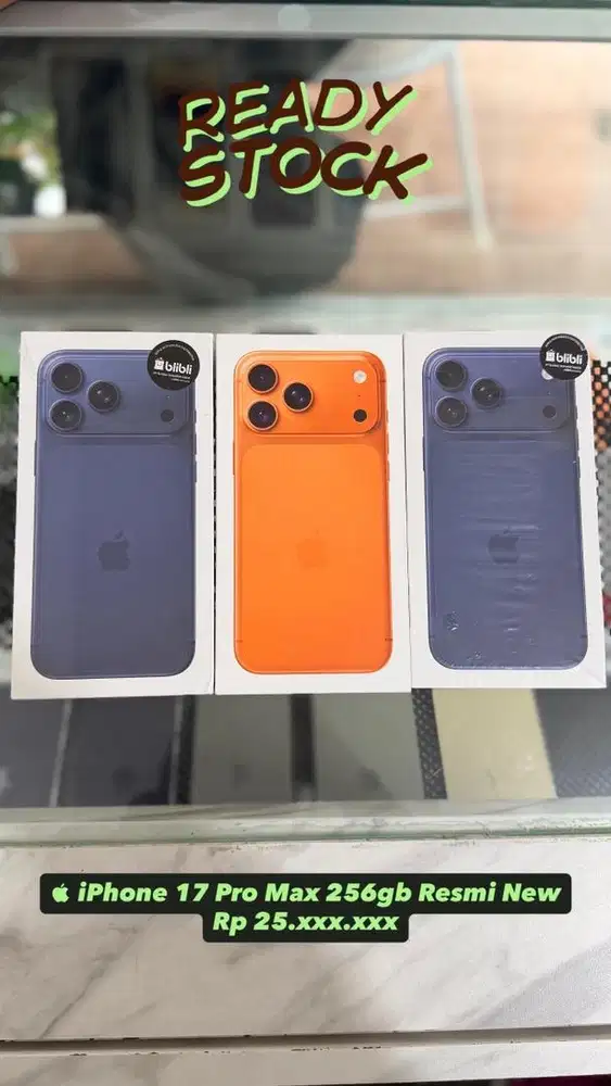 iPhone 17 Pro Max 256gb iBox Resmi New