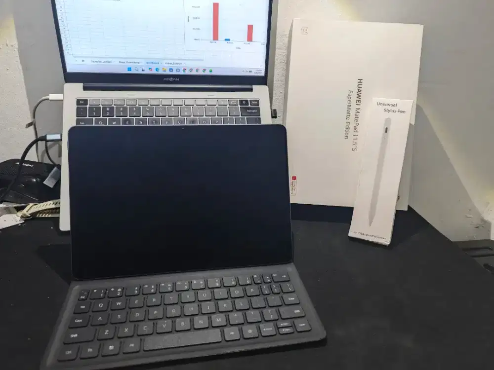 Huawei matepad 11,5s papermate edition + keyboard dan pen universal