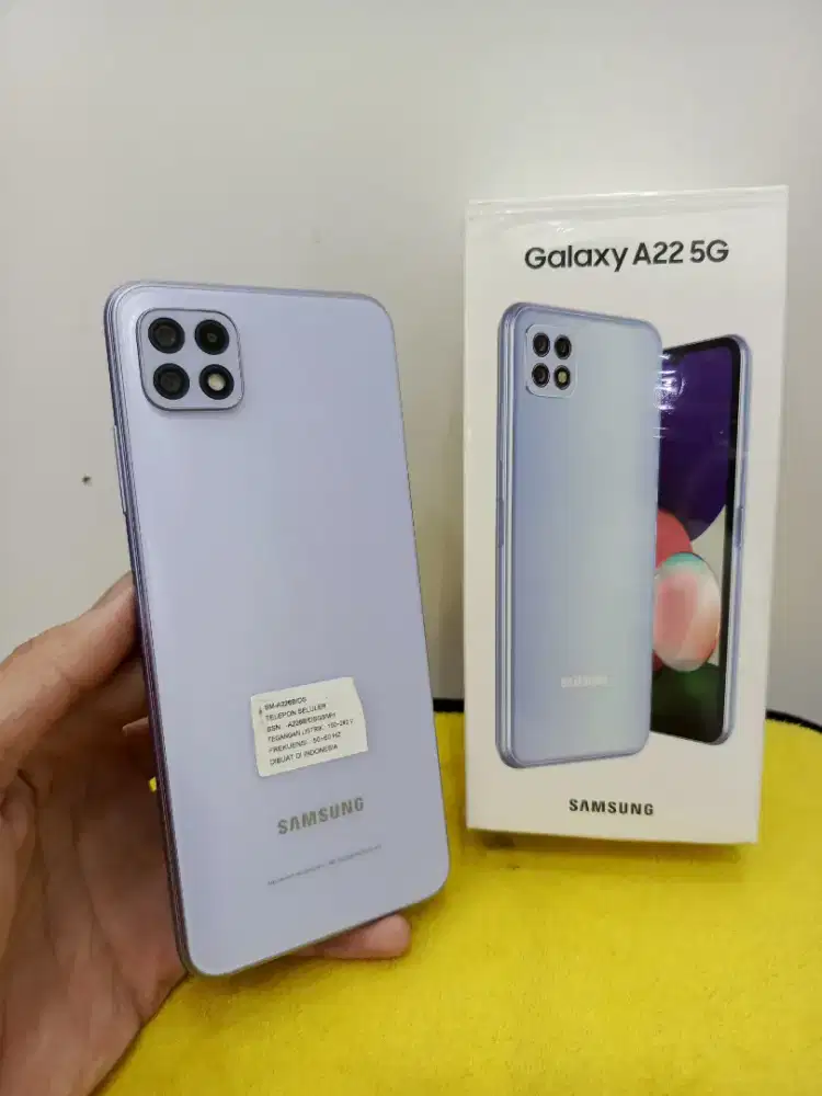 Samsung A22 5G 6/128 Mulus, Fullset Ori, Nominus, Siap Pakai