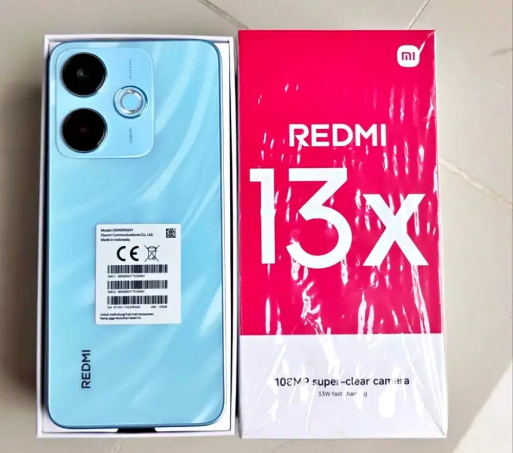 Redmi 13x ram 16/128gb lengkap
