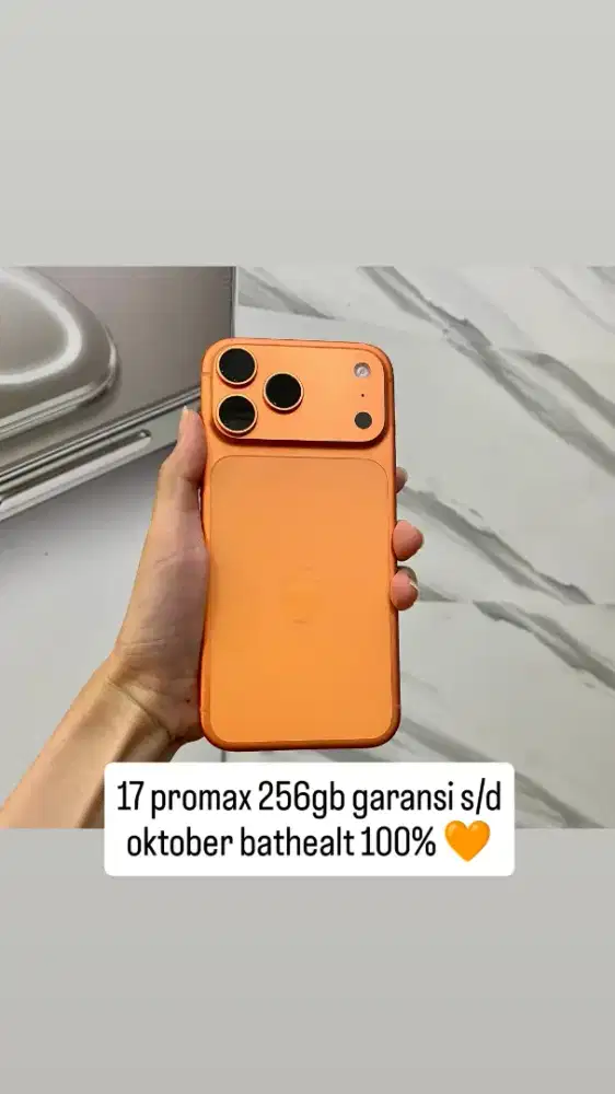 Iphone 17 promax 256gb orange ibox