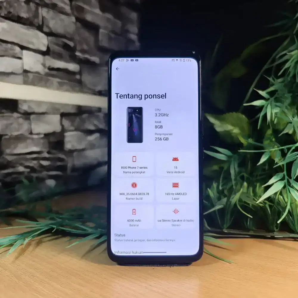 ROG Phone 7 Series Ram8/ 256 GB Unit Carger
