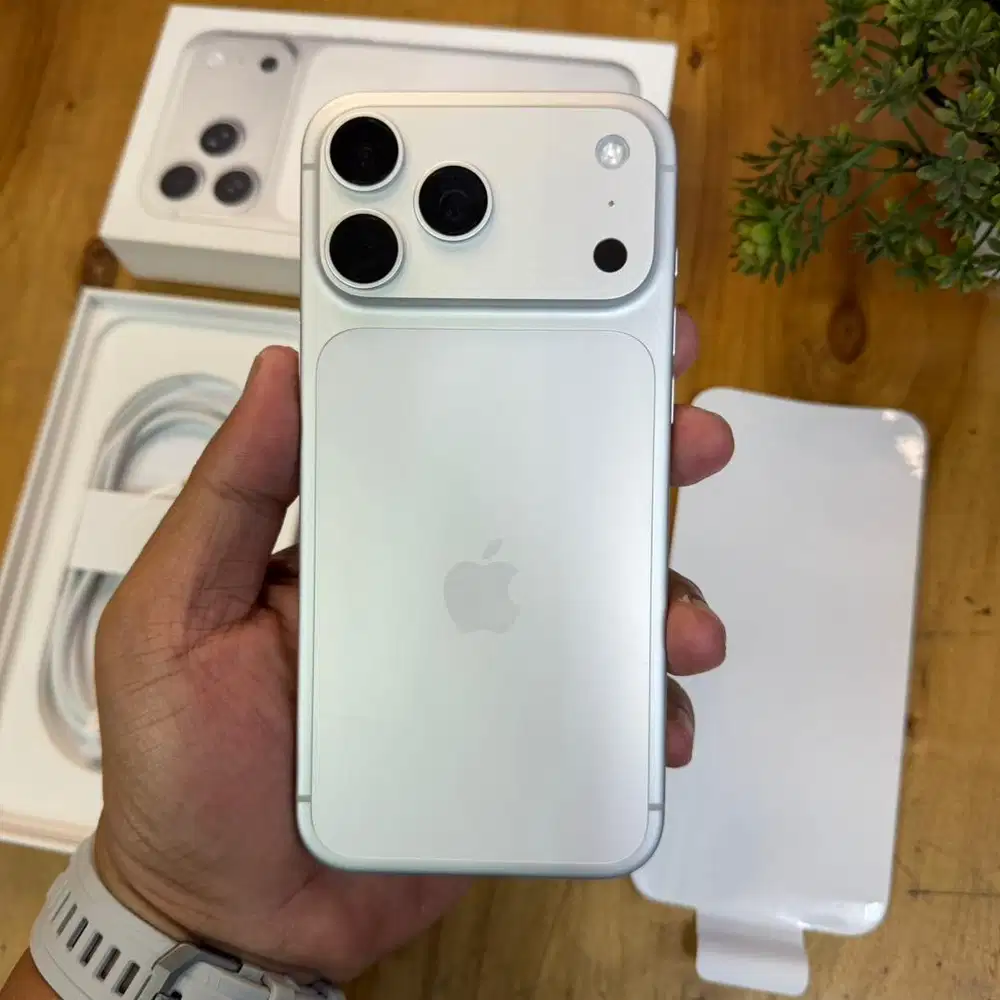 Rare Dual nano sim iPhone 17 pro max 1TB Silver Pajak resmi