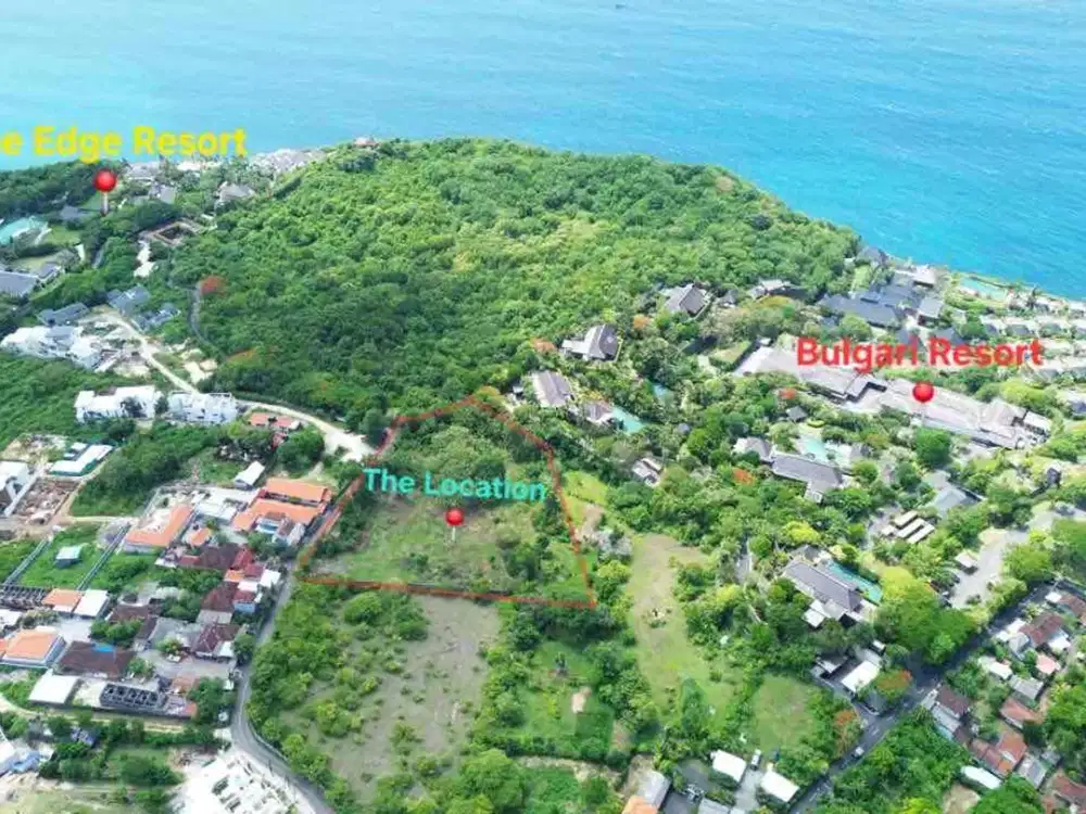 Lahan oceanview sblh bulgari resort Uluwatu