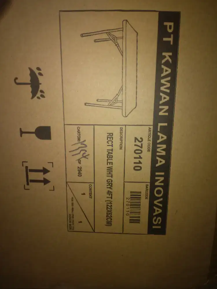 Meja Lipat merk Krisbow