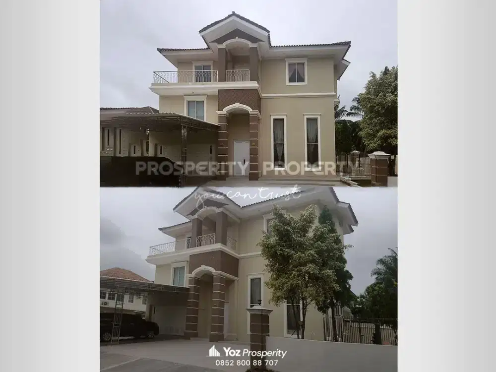 Termurah Dikelasnya Rumah Hoek di Cluster Taman Beverly Golf Lippo Karawaci Central Bonus Kolam Renang