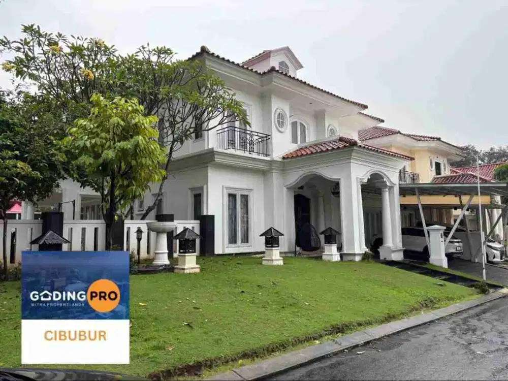 DIJUAL RUMAH MEWAH DENGAN KOLAM RENANG DI KOTA WISATA CIBUBUR