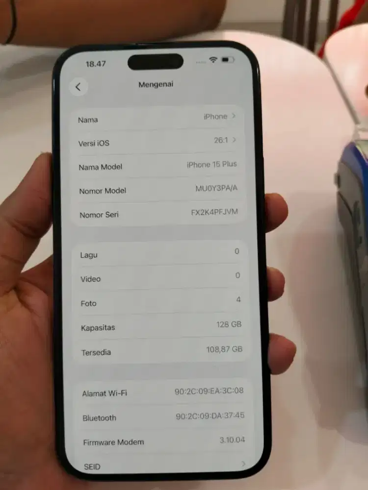 Iphone 15 plus 128 ibox HP dus minus dent