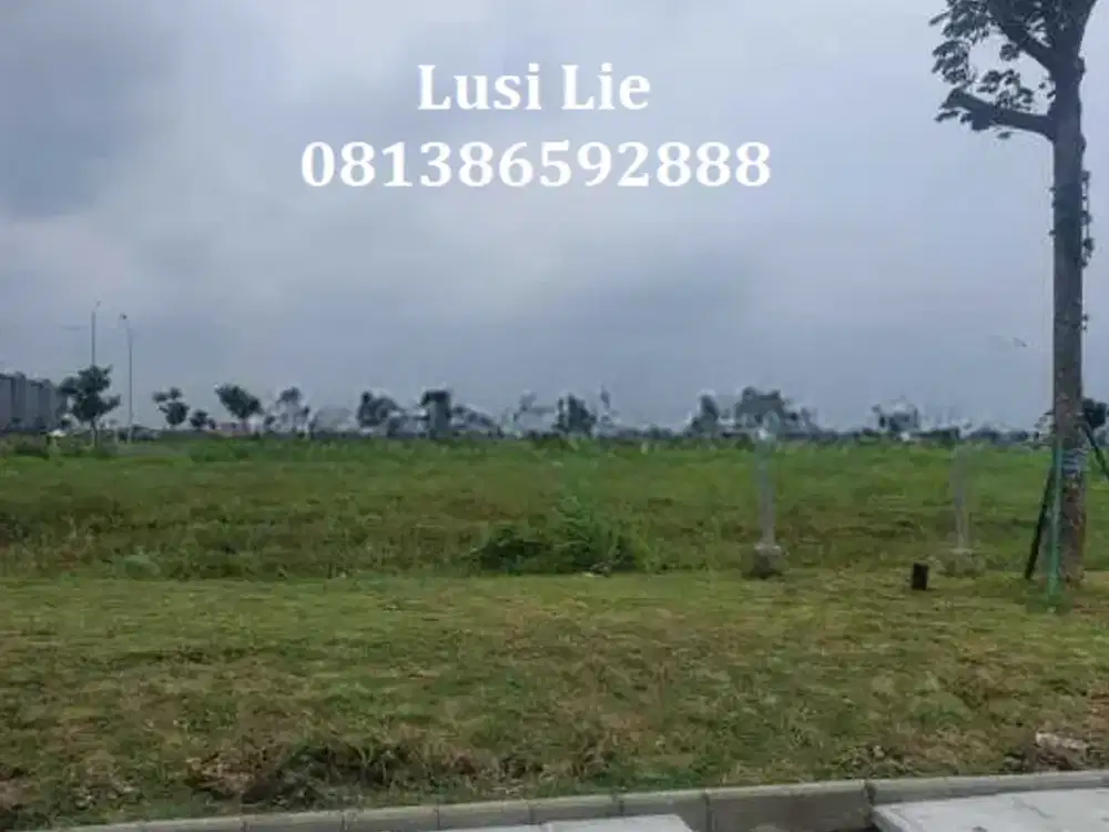 Kavling komersil Pik2 lokasi bagus, Wall Street boulevard luas 1685m