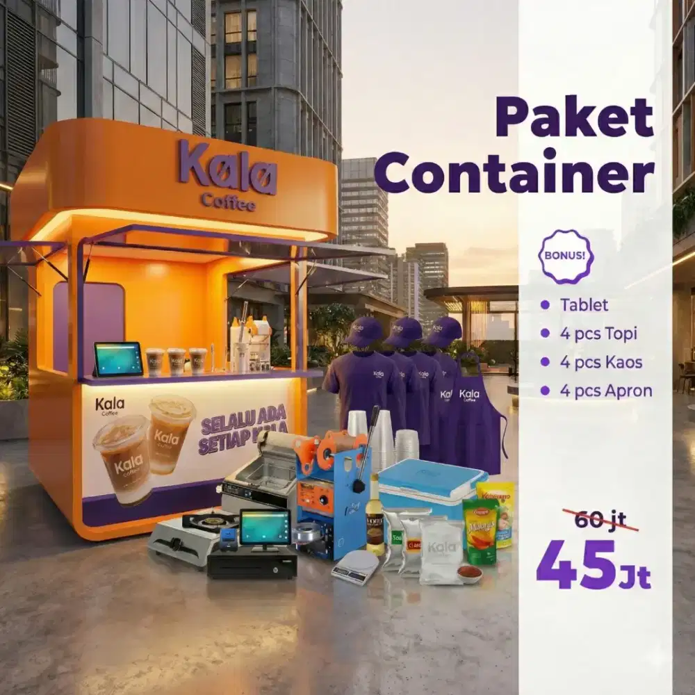 Paket container kala coffee