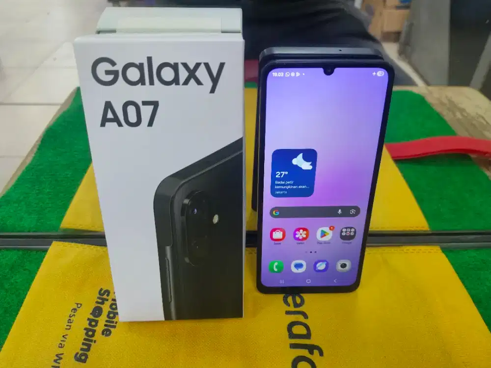 Samsung A07 Ram 6/128 gb lengkap garansi activ normal