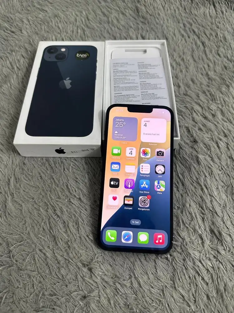 Iphone 13 128gb Black IBOX Mulus Fullset Ori