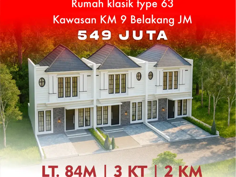 Rumah Klasik KM9 - Type 63 - 550juta