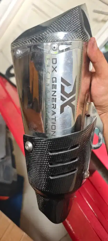 Knalpot dx generation short silver