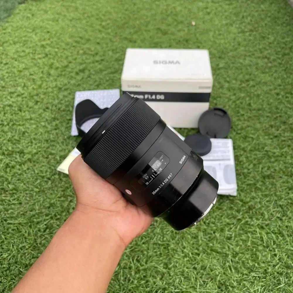 lensa sigma art 35mm f1.4 dg hsm fullset dus box for sony