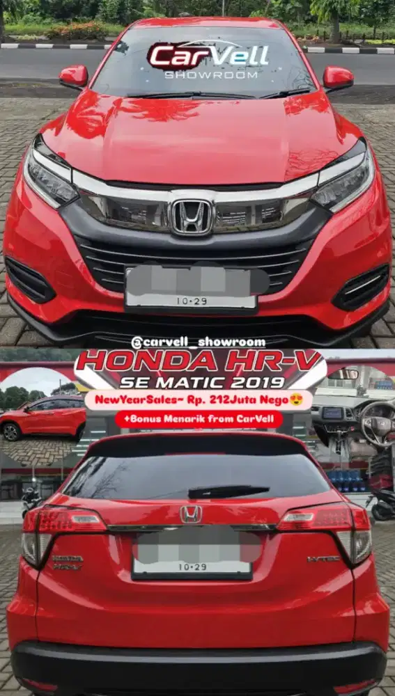 HONDA HR-V NEW SE MATIC 2019 + BONUS Menarik by CarVell