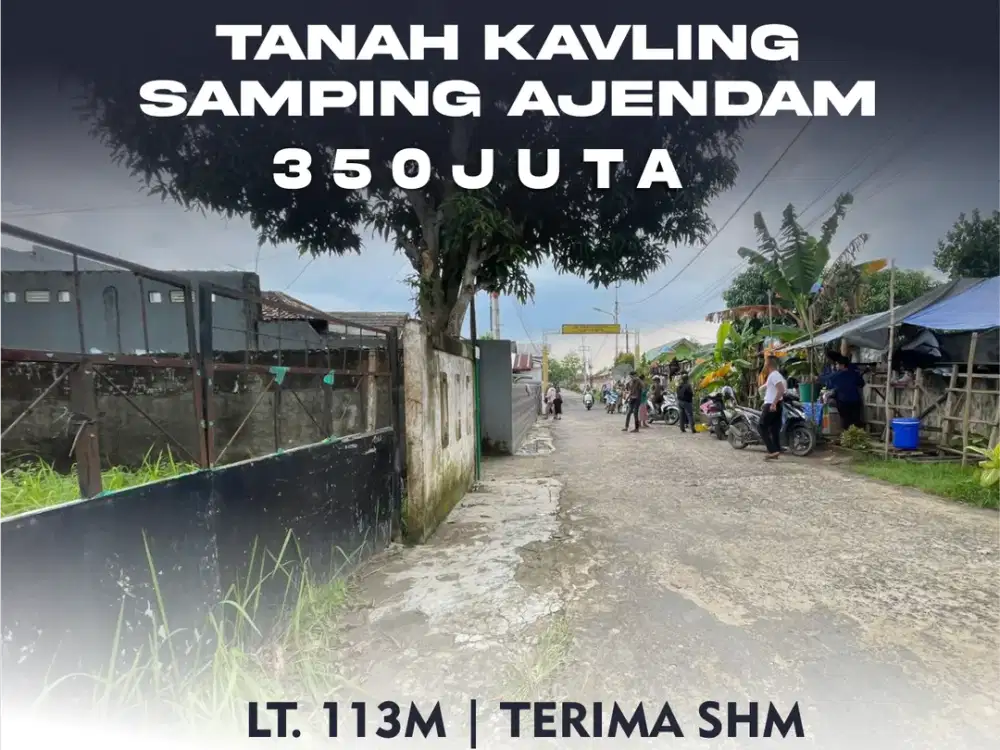 Tanah Samping Ajendam - Terima SHM - 400Juta