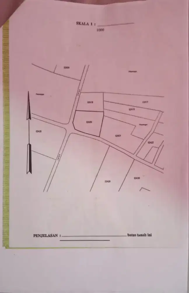 Jual Tanah Pinggir Jalan Aspal Lokasi Sejuk dan Damai di Sleman Utara