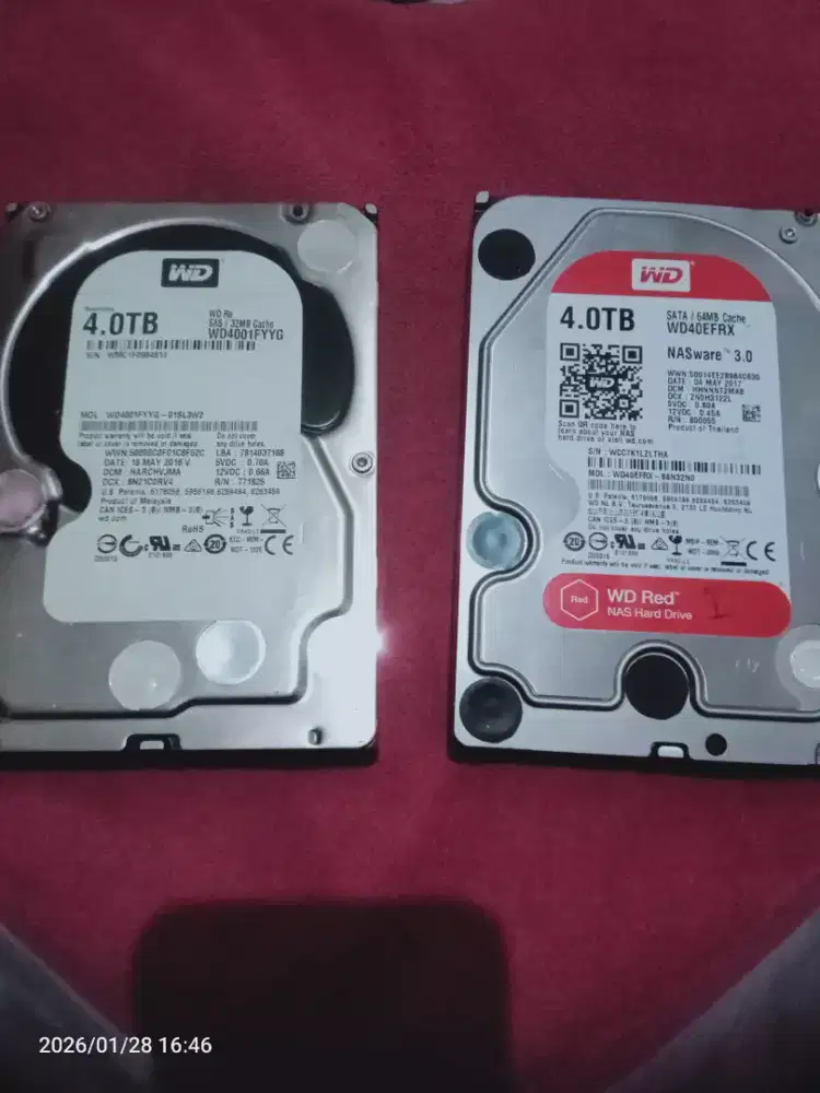Hardisk 4TB PC atau server ( ADA 2 BUAH )