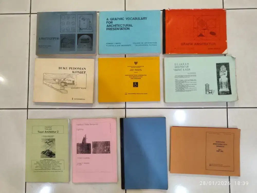 Buku arsitektur lawas / buku kuliah
