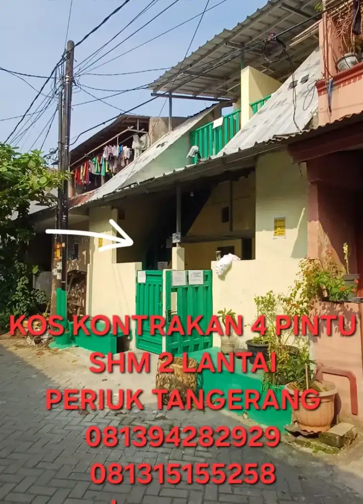 Jual rumah ruko kontrakanan 2 lantai permanen
Sdh jadi 4 kontrakan