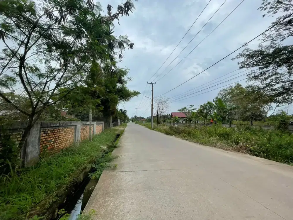 Tanah murah pinggir jalan sukawinatan palembang SHM