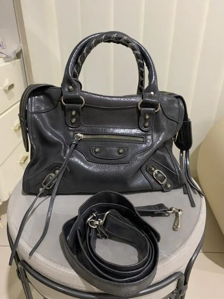 Tas wanita abu premium model classic