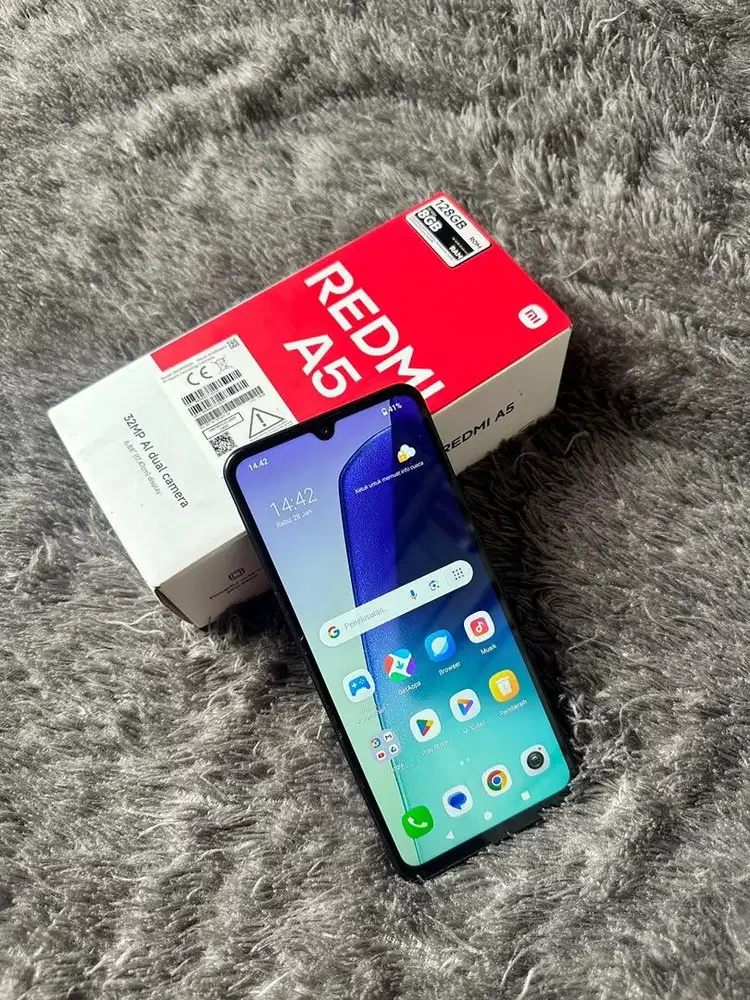 Handphone Xiaomi Redmi A5 4+4/128GB Mulus Fullset