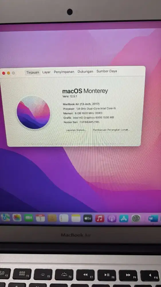 Macbook Air 2017 i5 8/256GB