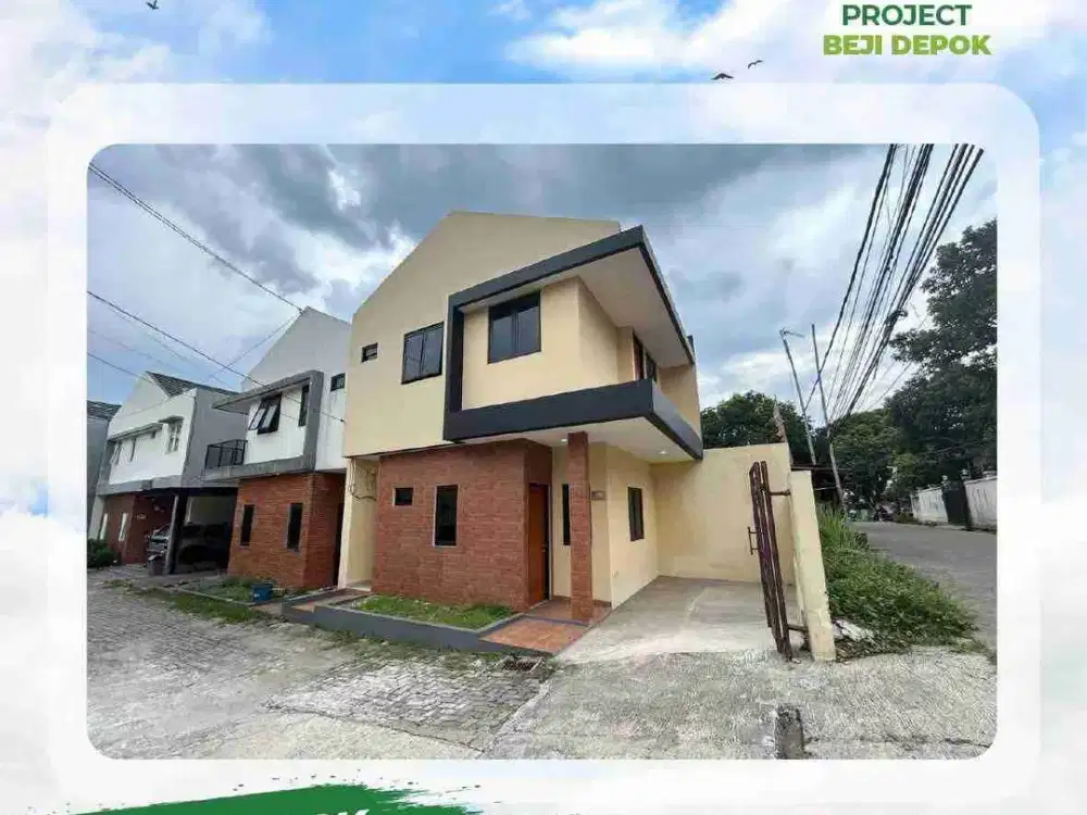 Dijual Rumah Townhouse Terdekat Ke Kampus UI 2 Lantai Murah Mewah Jual Rumah di Beji Depok