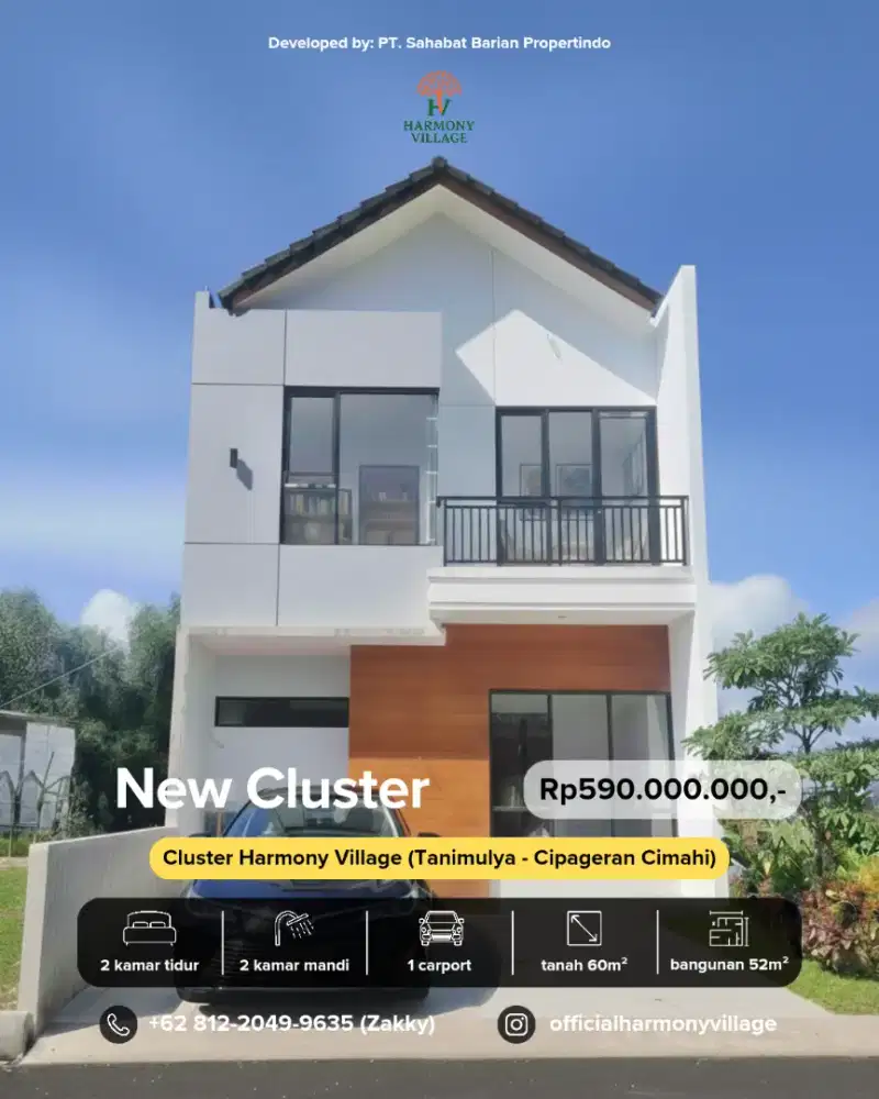 Cluster Syariah Harmony Village, Strategis dan Nyaman - Bandung Barat