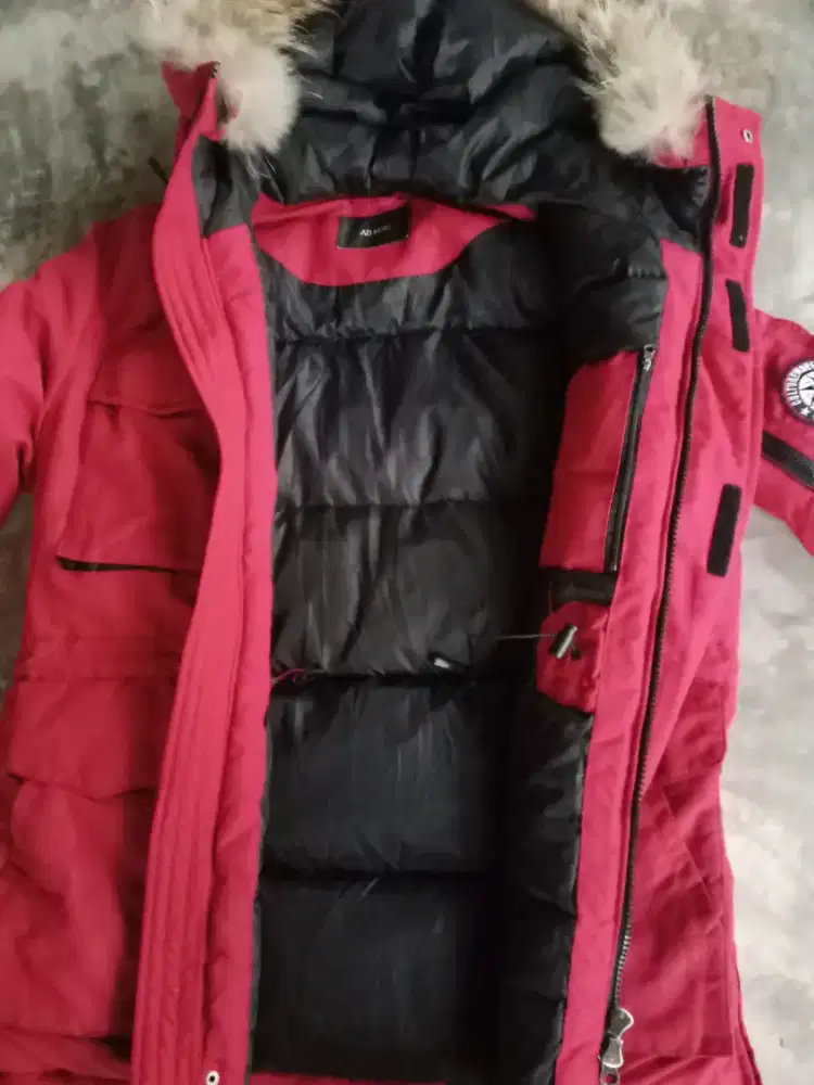 Jaket Bulu Angsa Merah Urban stylist *dhoc