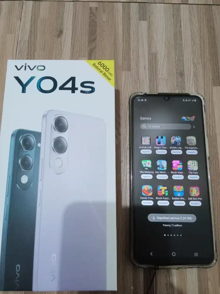 Vivi Y04S full set ram 4+4/64