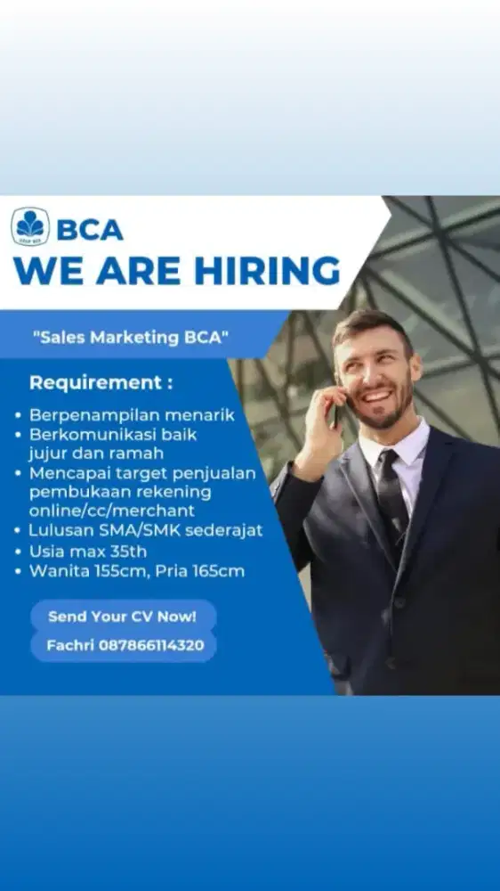 Sales marketing BCA