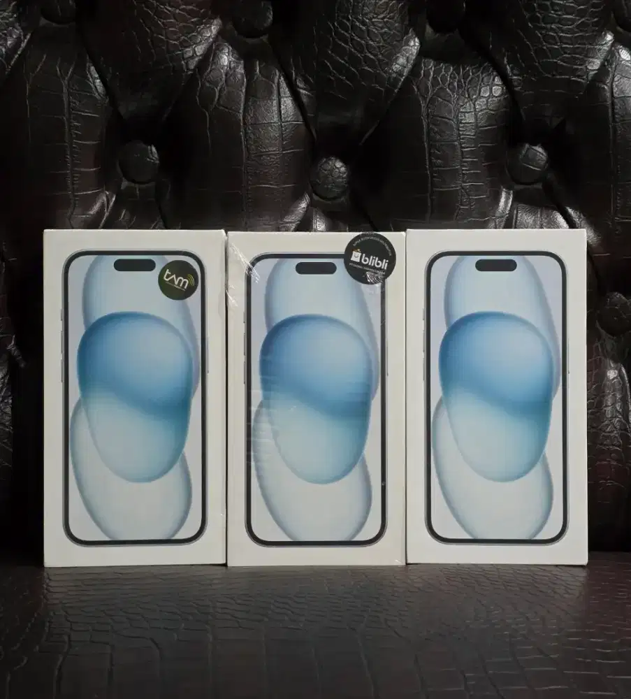 New iPhone 15 128 Blue Garansi Resmi Indonesia