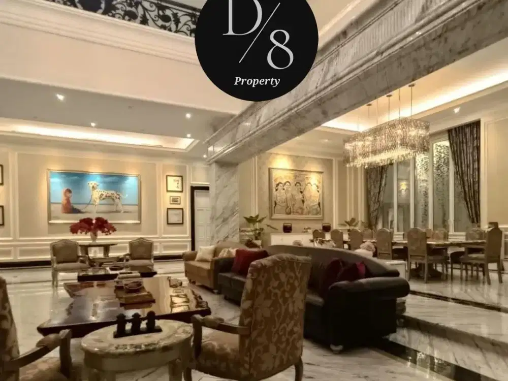 JUAL RUMAH MEWAH MENTENG, LT 1115/LB 2389, 3 Lt, 5KT, Parkir 20 mobil, SHM, Pool, TERMURAH 120M